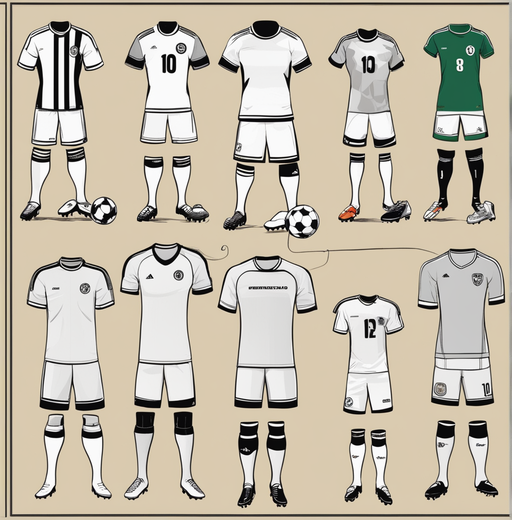 Football kit evolution